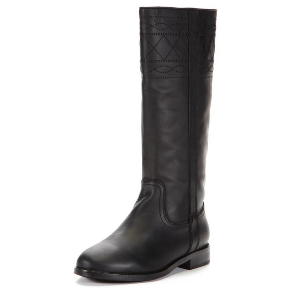Joie Tall Leather Top Stitch Riding Boot size 36.5